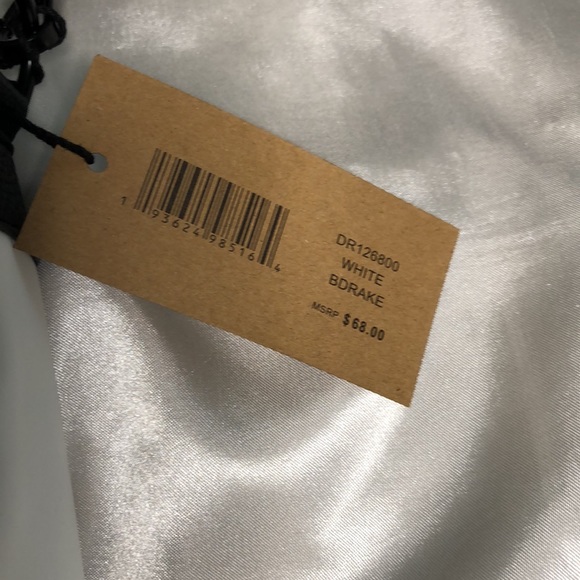 Steve Madden Quilted White Nylon Faux Leather BDRAKE Crossbody Branded Strap NWT - Picture 5 of 16